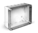 Rozvodná krabice Elcon IP55 - K010-T  bílá s průhledným víkem