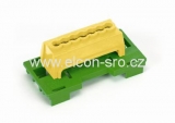 Svorka jednopólová ELCON E7 PE zelená/žlutá
