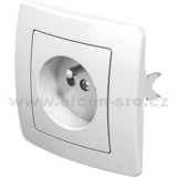Zásuvka 230V bílá VE40PW