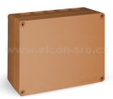 Rozvodná krabice Elcon IP55 - K010.7 C3 hnědá