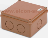 Rozvodná krabice Elcon IP65 K100-2.7C3 hnědá,prolis