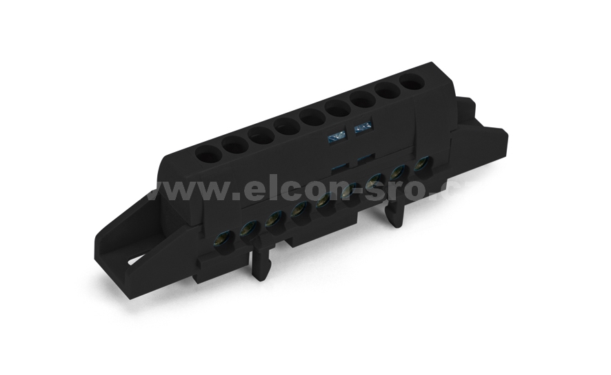 Svorka jednopólová ELCON E1x9 L černá