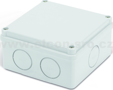 Rozvodná krabice Elcon IP65 K100-2 bílá,prolis